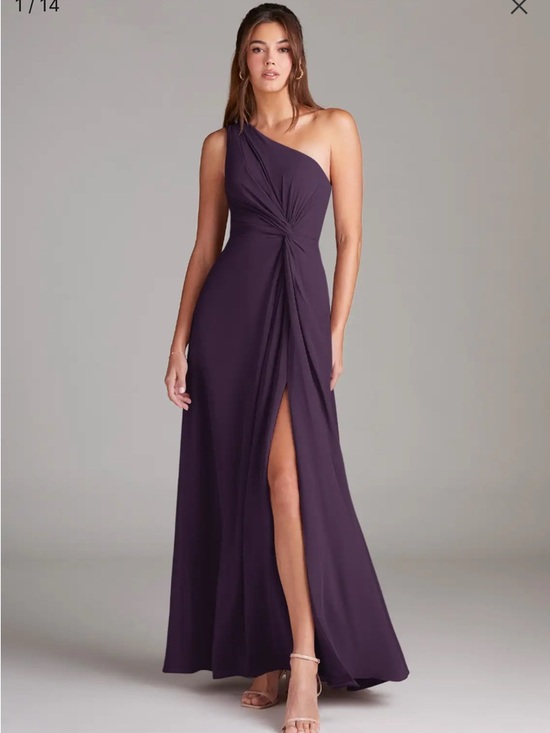 Azazie Dresses & Skirts - Azazie Brooke Plum Evening Gown